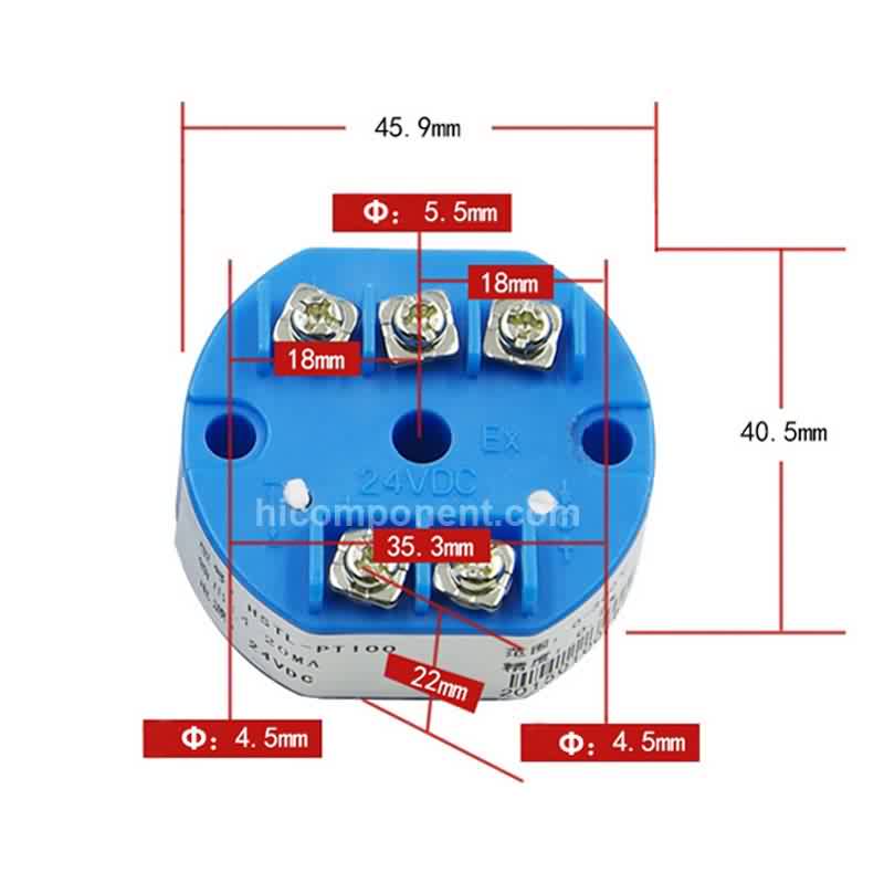 Temperature Transmitter Pt1000 with 0-10V Output T4211